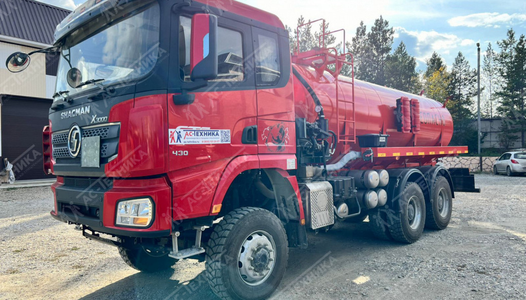 Автоцистерна АКН-12 на шасси SHACMAN Х3000, 6x6 (SX32586V385)