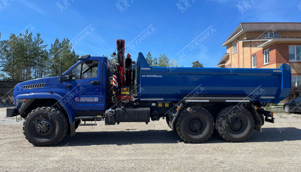 Самосвал с КМУ Fassi F155A.0.22 на шасси Урал NEXT 4320-72Е5 (Евро-5)