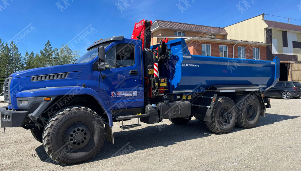 Самосвал с КМУ Fassi F155A.0.22 на шасси Урал NEXT 4320-72Е5 (Евро-5)