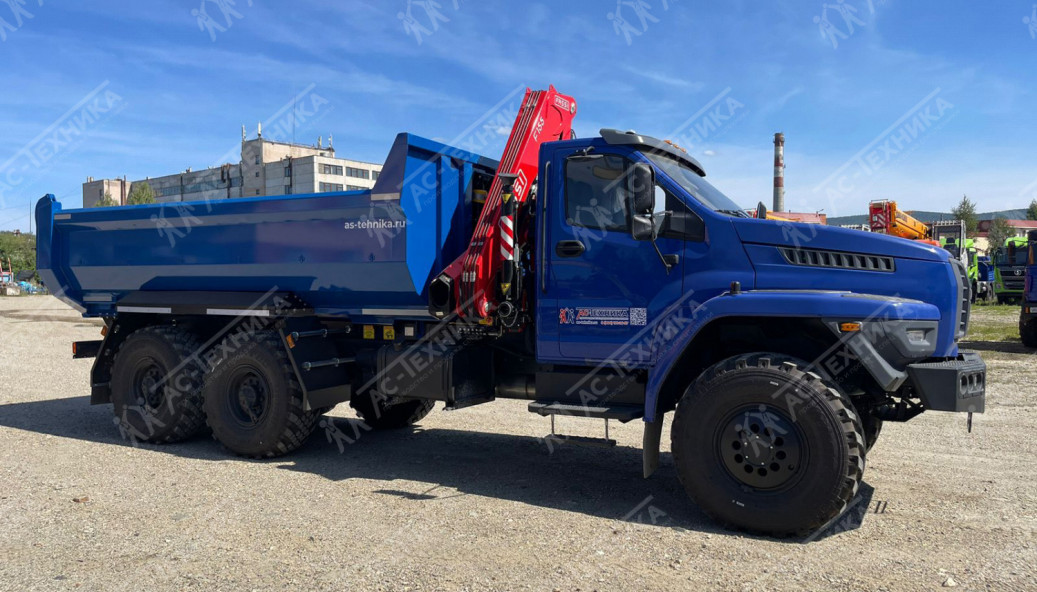 Самосвал с КМУ Fassi F155A.0.22 на шасси Урал NEXT 4320-72Е5 (Евро-5)