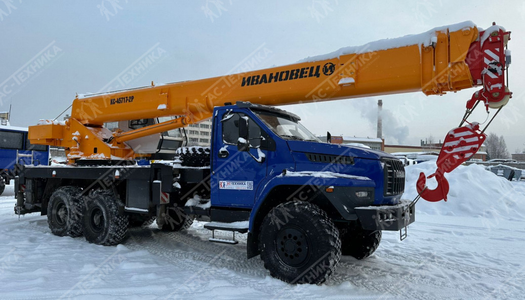 Автокран ИВАНОВЕЦ КС-45717-2Р на шасси УРАЛ NEXT (Евро-5)