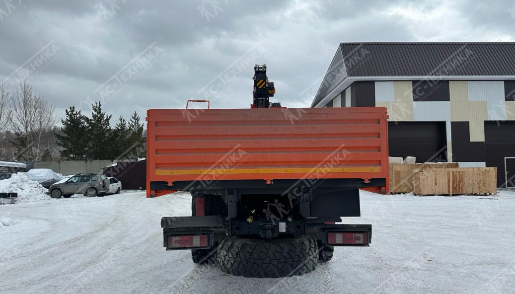 Автомобиль бортовой с КМУ Horyong HRS216 на шасси КАМАЗ 43118 (КПП КАМАЗ-154)