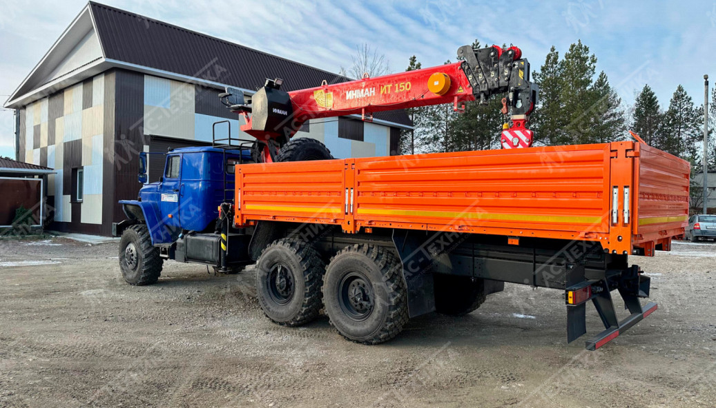 Автомобиль бортовой с КМУ ИНМАН ИТ-150 на шасси Урал 4320-60Е5 (Евро-5)