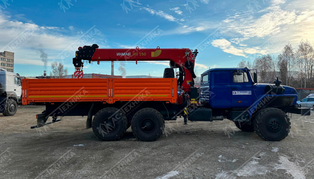 Автомобиль бортовой с КМУ ИНМАН ИТ-150 на шасси Урал 4320-60Е5 (Евро-5)