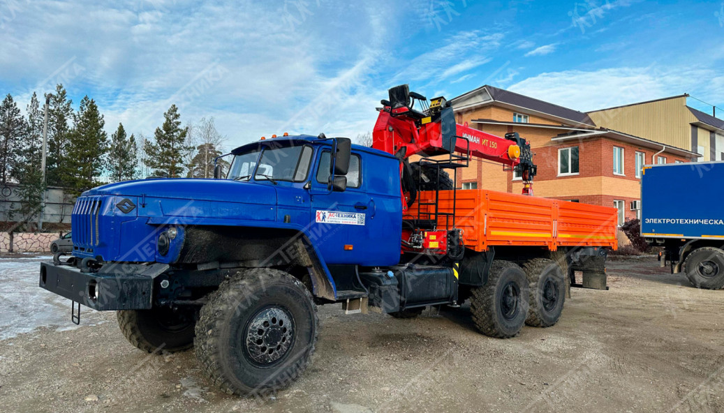 Автомобиль бортовой с КМУ ИНМАН ИТ-150 на шасси Урал 4320-60Е5 (Евро-5)