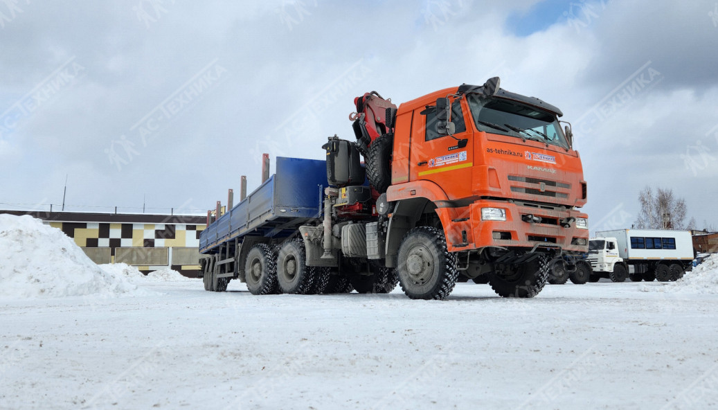 Седельный тягач КАМАЗ 65225-53 с КМУ Fassi F245A.0.22 (Евро-5)