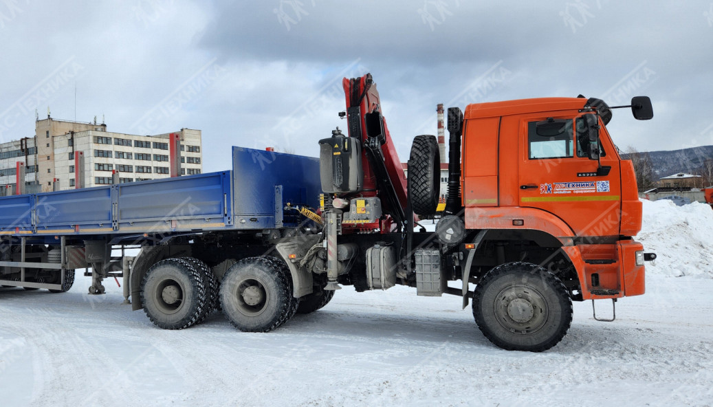 Седельный тягач КАМАЗ 65225-53 с КМУ Fassi F245A.0.22 (Евро-5)