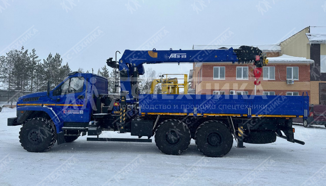 Автомобиль бортовой с КМУ АНТ 20-5ТЛ на шасси Урал NEXT 4320-72Е5Г38 (Евро-5)