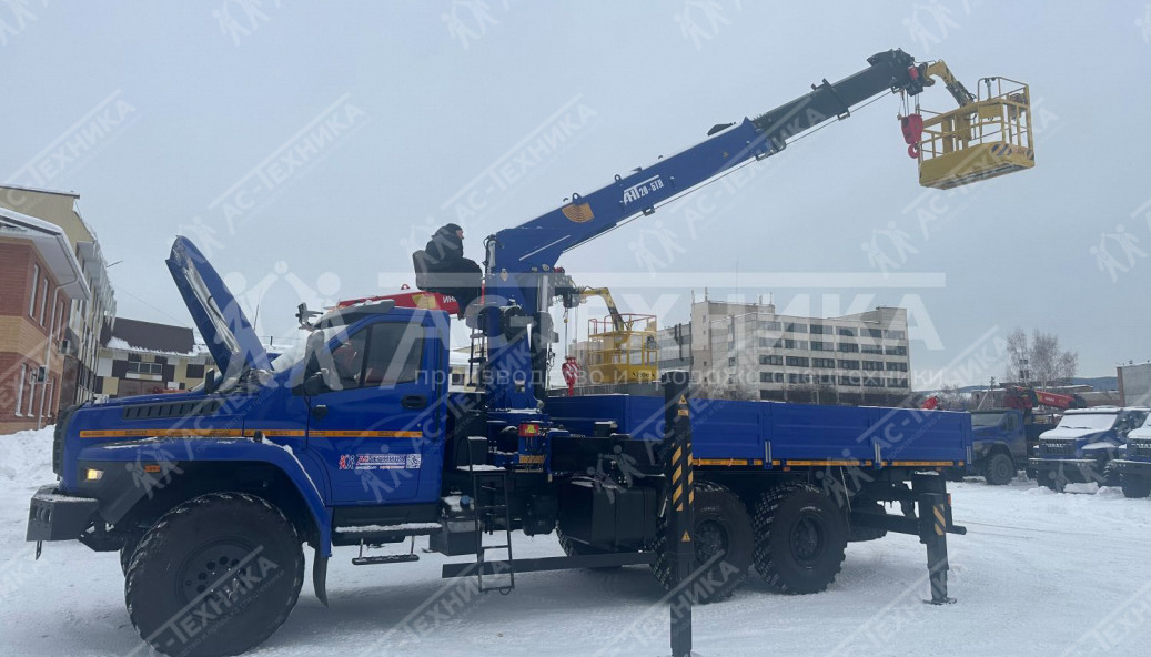 Автомобиль бортовой с КМУ АНТ 20-5ТЛ на шасси Урал NEXT 4320-72Е5Г38 (Евро-5)