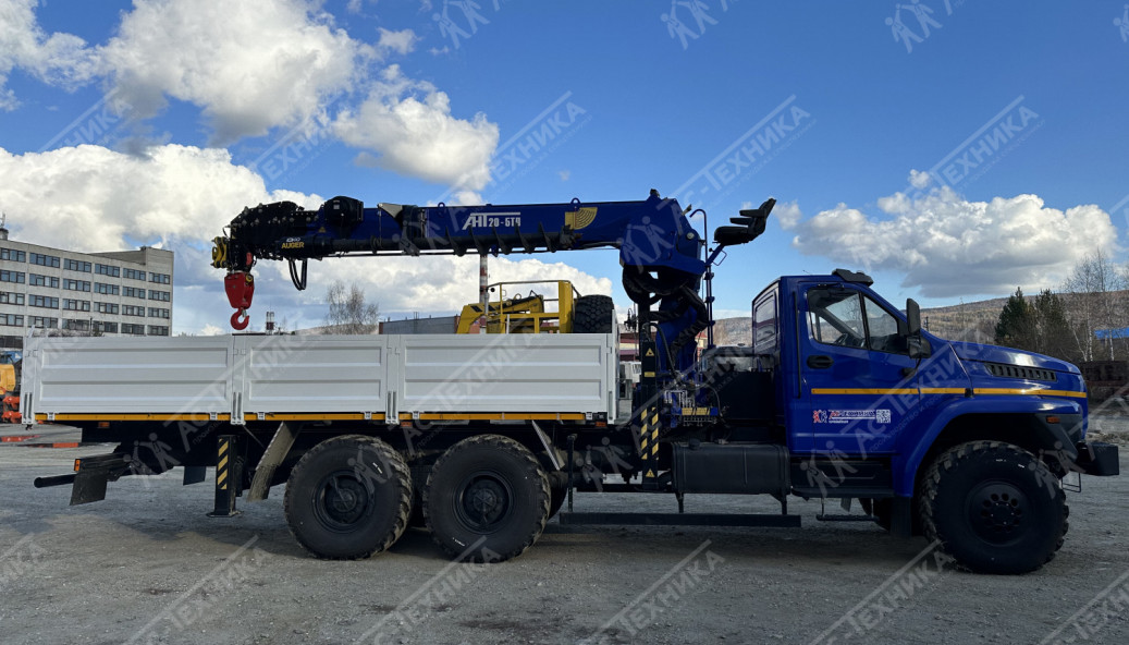 Автомобиль бортовой с КМУ АНТ 20-5ТЛ на шасси Урал NEXT 4320-6951-74Е5Г38 (Евро-5)