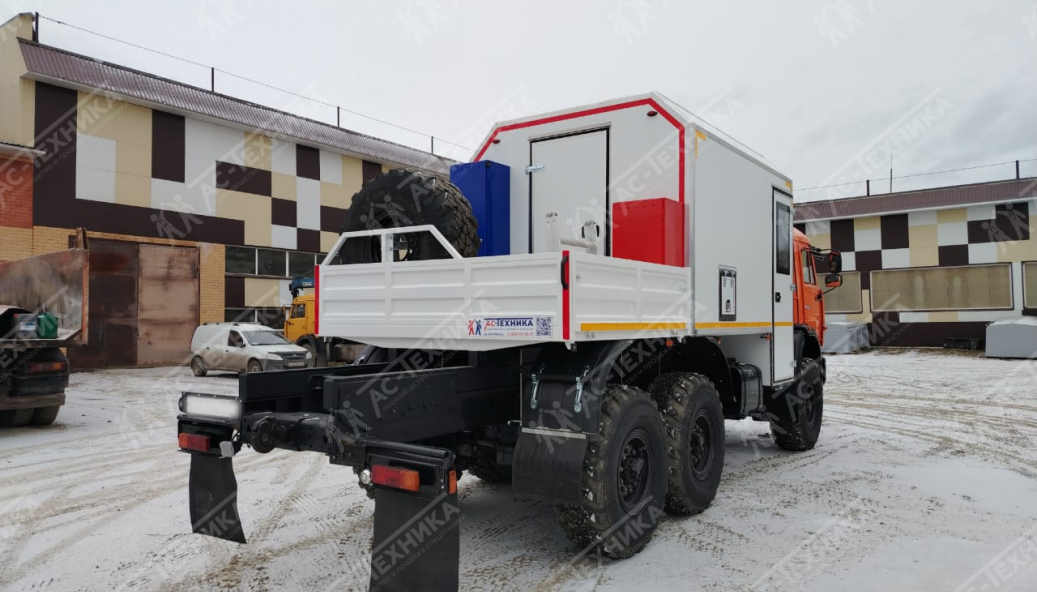ПАРМ (с грузовой платформой) на давальческом шасси КАМАЗ 43114