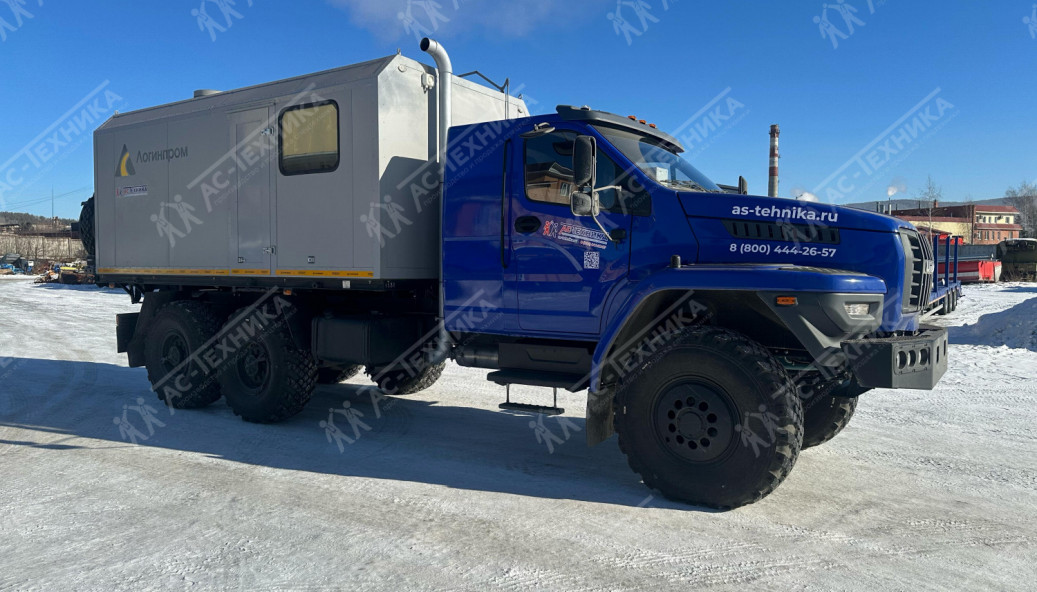 ППУА 2000/100 на шасси Урал NEXT 4320-74Е5 (насос 1,1 ПТ25, спальник)