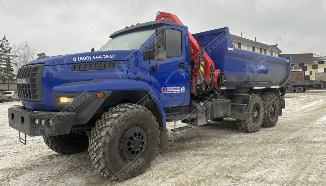 Самосвал с КМУ ИНМАН ИМ-150N на шасси Урал NEXT 4320-6951-74Е5Г38 (Евро-5)