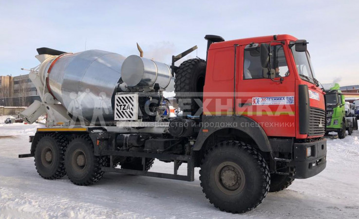 Автобетоносмеситель на шасси МАЗ-651727-310-050Р1 (Евро-2), 6 куб.м.
