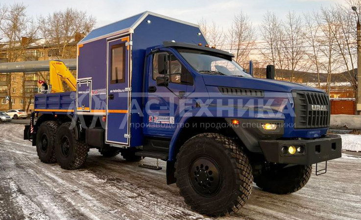 ГПА с КМУ Hyva HB60E2 на шасси Урал NEXT 4320-74Е5Г38 (6 мест) (Евро-5)