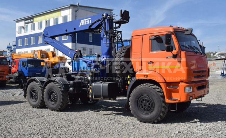 Седельный тягач КАМАЗ 43118-50 с КМУ АНТ 27-1 (Евро-5)