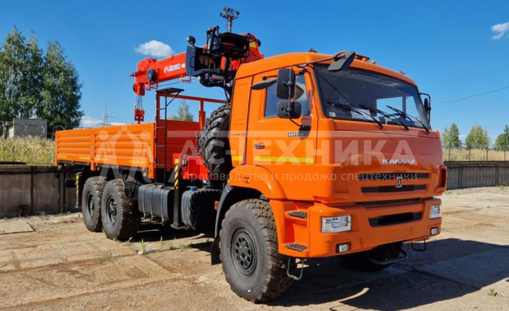 Автомобиль бортовой с КМУ Kanglim KS-1256G-2 на шасси КАМАЗ 43118-50 (Евро-5)