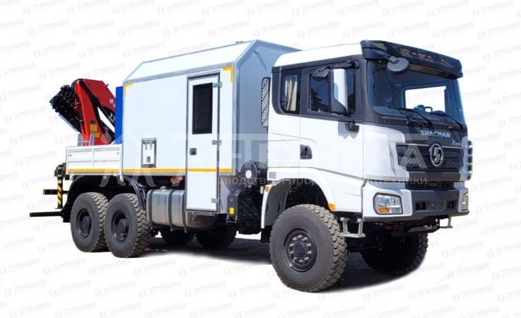 ПАРМ с КМУ Sunhunk K108 на шасси SHACMAN Х3000, 6x6 (SX32586V385)