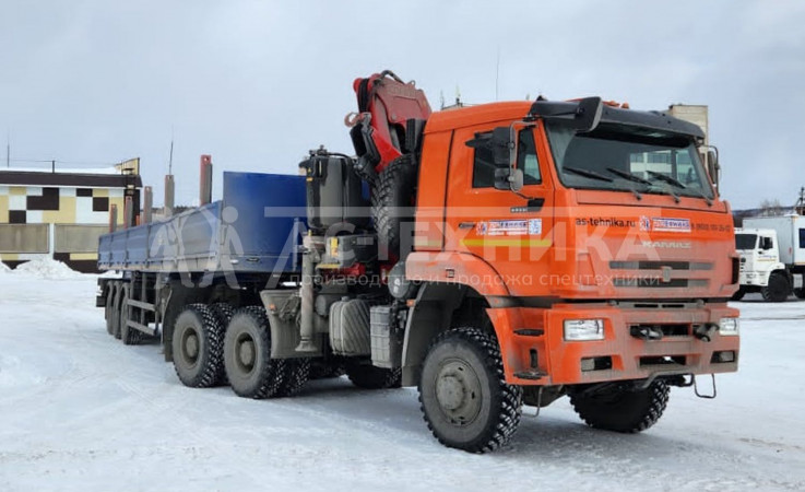 Седельный тягач КАМАЗ 65225-53 с КМУ Fassi F245A.0.22 (Евро-5)
