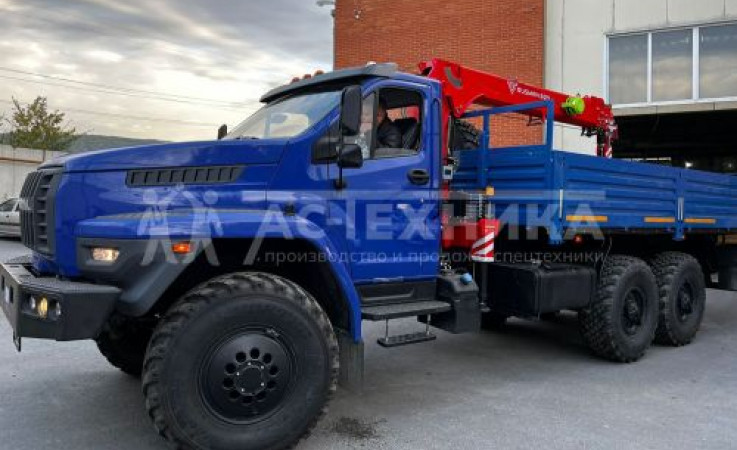 Автомобиль бортовой с КМУ (БКУ) TAURUS 086A на шасси Урал NEXT 4320-72Е5 (Евро-5)