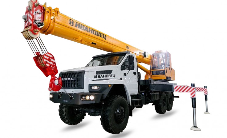 Автокран ИВАНОВЕЦ КС-45717К-2В на шасси УРАЛ NEXT (Евро-5)