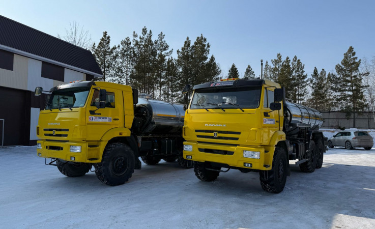 Автоцистерна пищевая АЦПТ 9.5м3 на шасси КамАЗ 43118-48 (Евро-5)