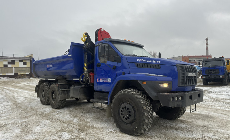 Самосвал с КМУ ИНМАН ИМ-150N на шасси Урал NEXT 4320-6951-74Е5Г38 (Евро-5)